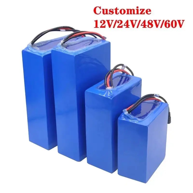 GEB Customized 18650 21700 Battery Pack 12V 24V 36V 48V 60V 72V 6Ah 8Ah 10Ah 20Ah 30Ah 40Ah Lithium ion Battery 500W 750W 1000W