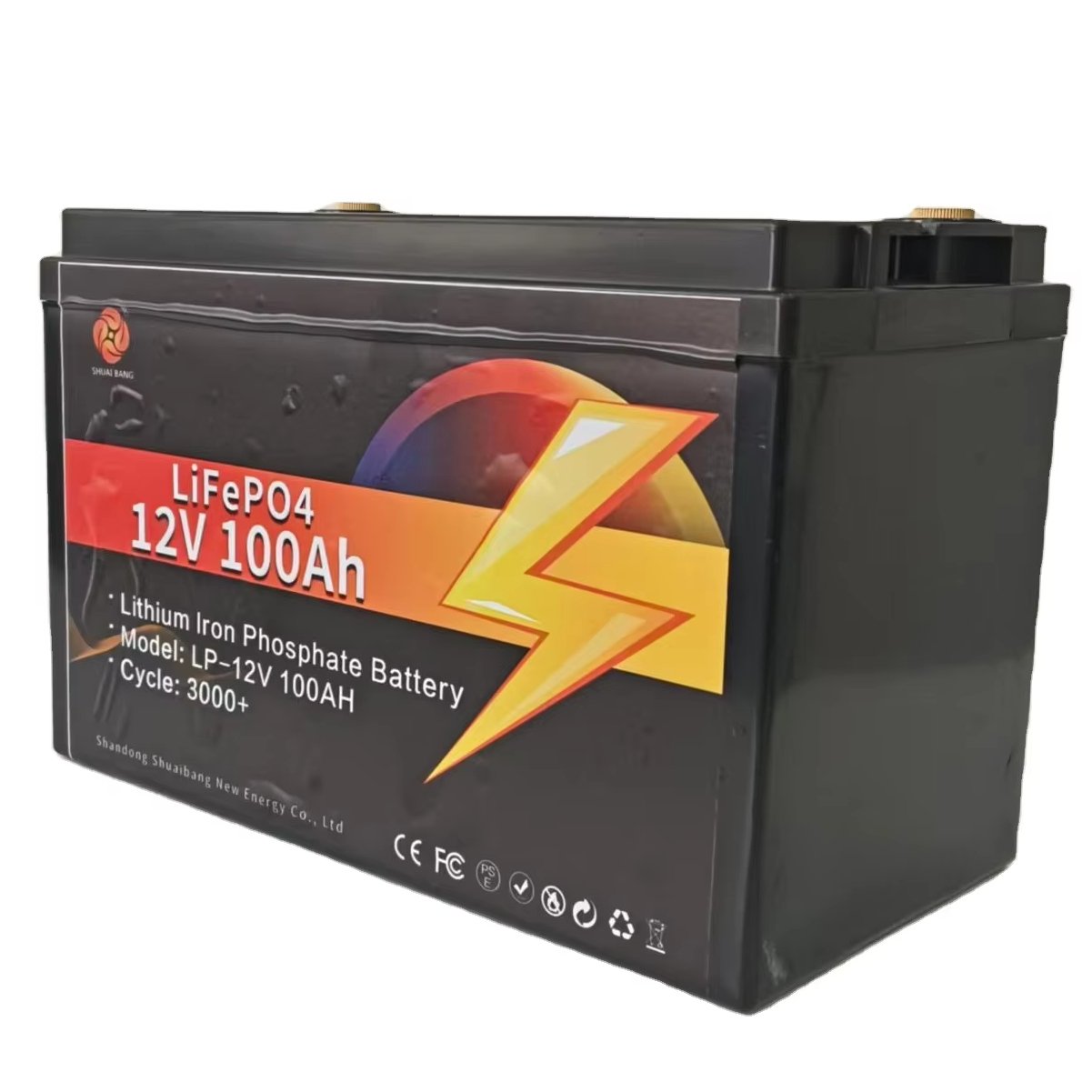 12 V 100 AH Lead-acid Battery Box Built-in Lithium-ion Lifepo4 Battery Suitable for 12V Lead-acid Devices and Other Equipment