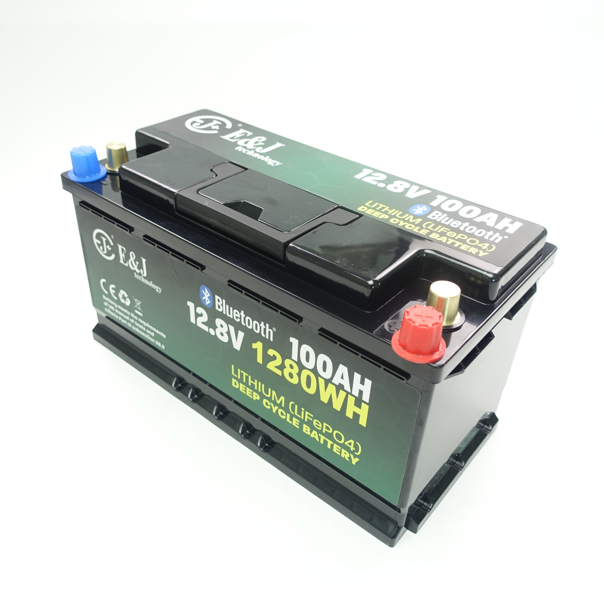 BT 4.0 12V 100Ah smart BMS RV underseat lifepo4 lithium ion battery 160A continuous 320A peak discharge MFDIN80