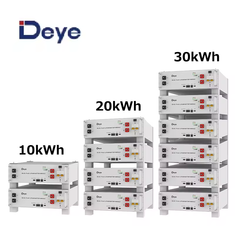 Hot Sale Deye Se-G5.1 Pro-B Eu In Stock Pack 3U 51.2V100Ah Energy Storage System Lifepo4 Battery Lithium Battery