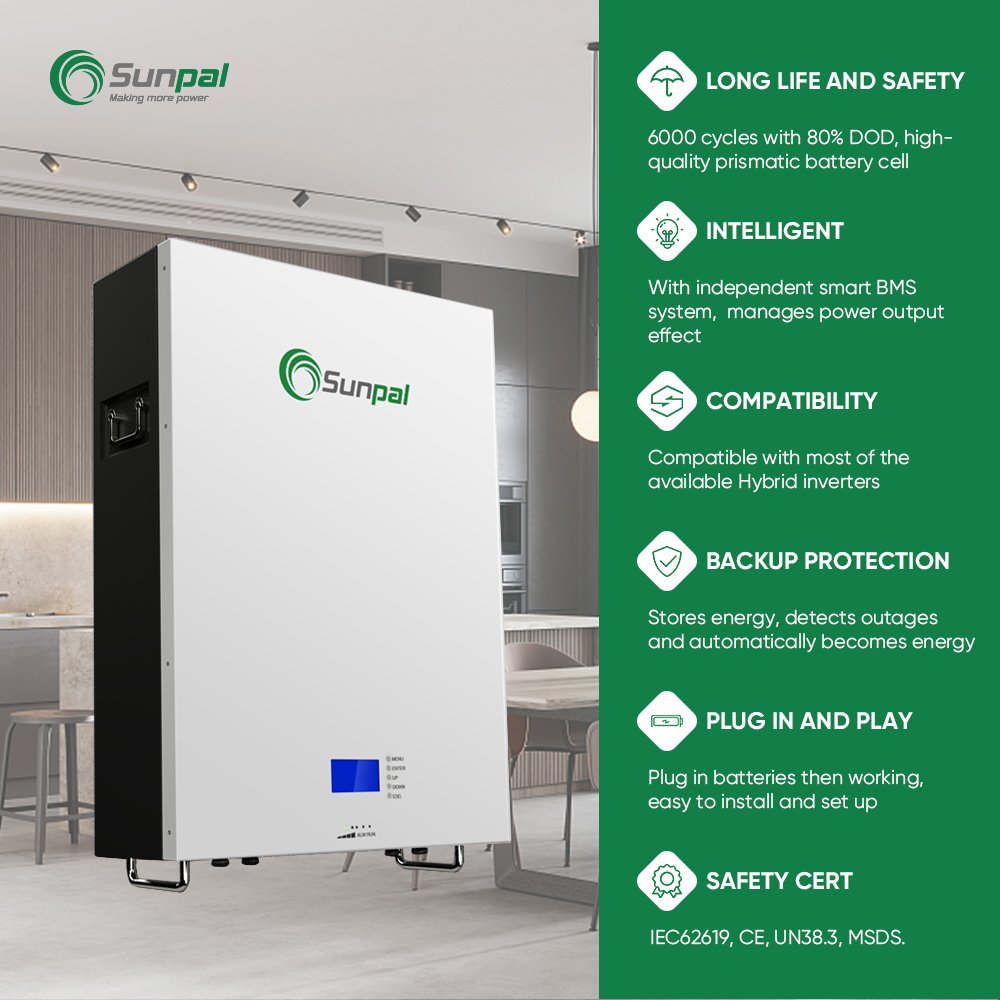 Sunpal Home Off Grid Solar Systems Complete Kit 5000W 5kW 10kW 20kW 30kW Hybrid On Grid Solar Power Energy System For Home 10kW