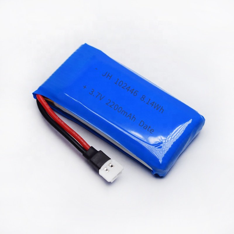 Rechargeable Li-polymer Li-ion 3.7V 7.4V 1200mAh lipo battery 102446 462446 103040 with wire connector PCB NTC for rc car
