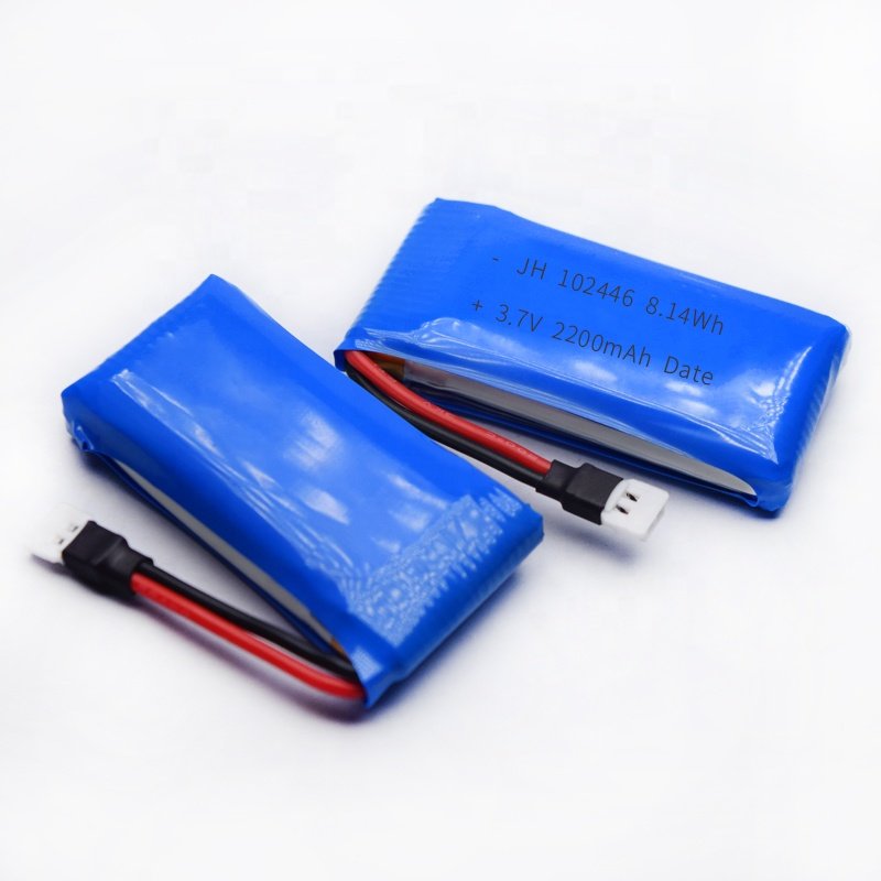 Rechargeable Li-polymer Li-ion 3.7V 7.4V 1200mAh lipo battery 102446 462446 103040 with wire connector PCB NTC for rc car