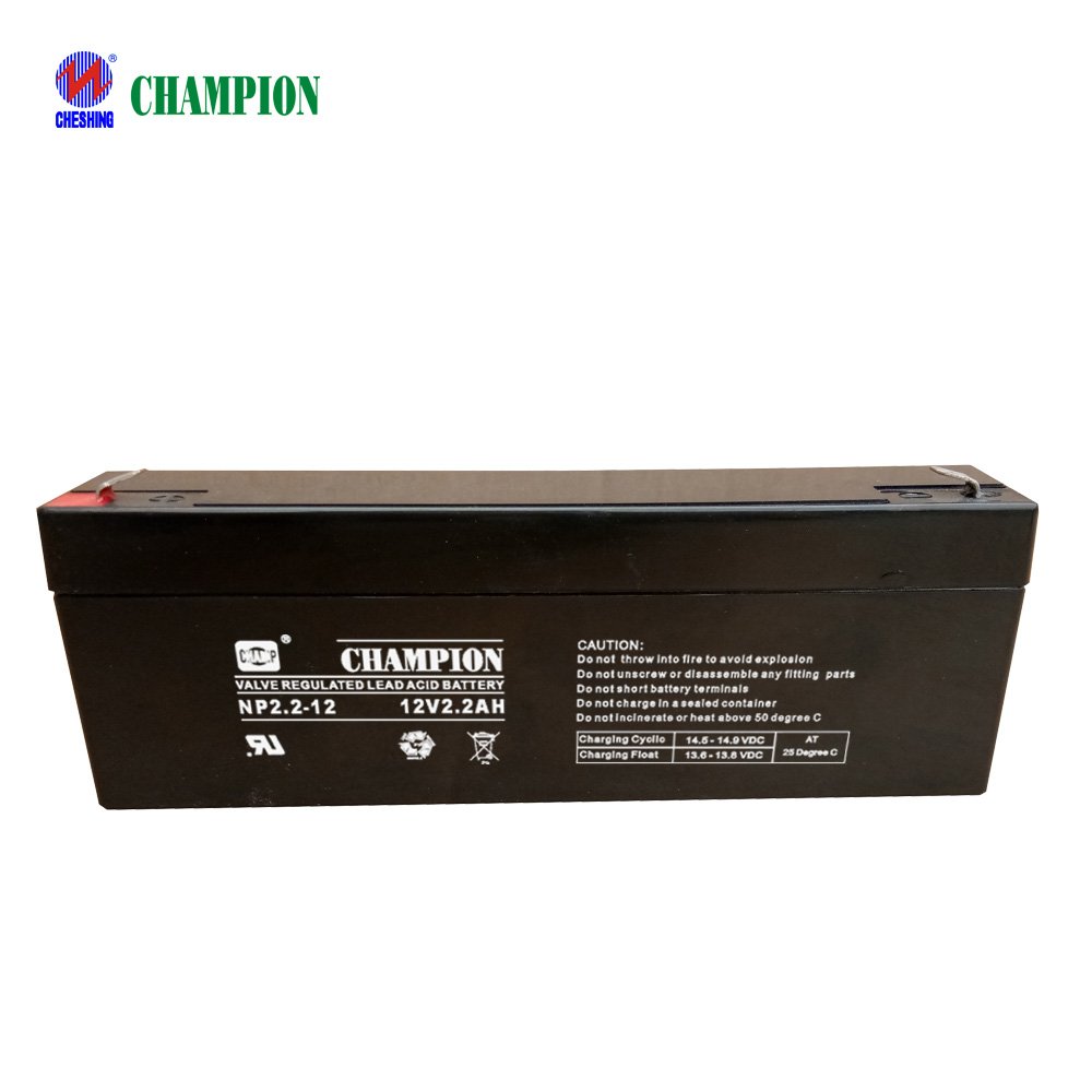 Champion factory direct sale 12V2.2AH 2AH lead acid batteries charger 12v battery 20HR and high reliability for energy storage