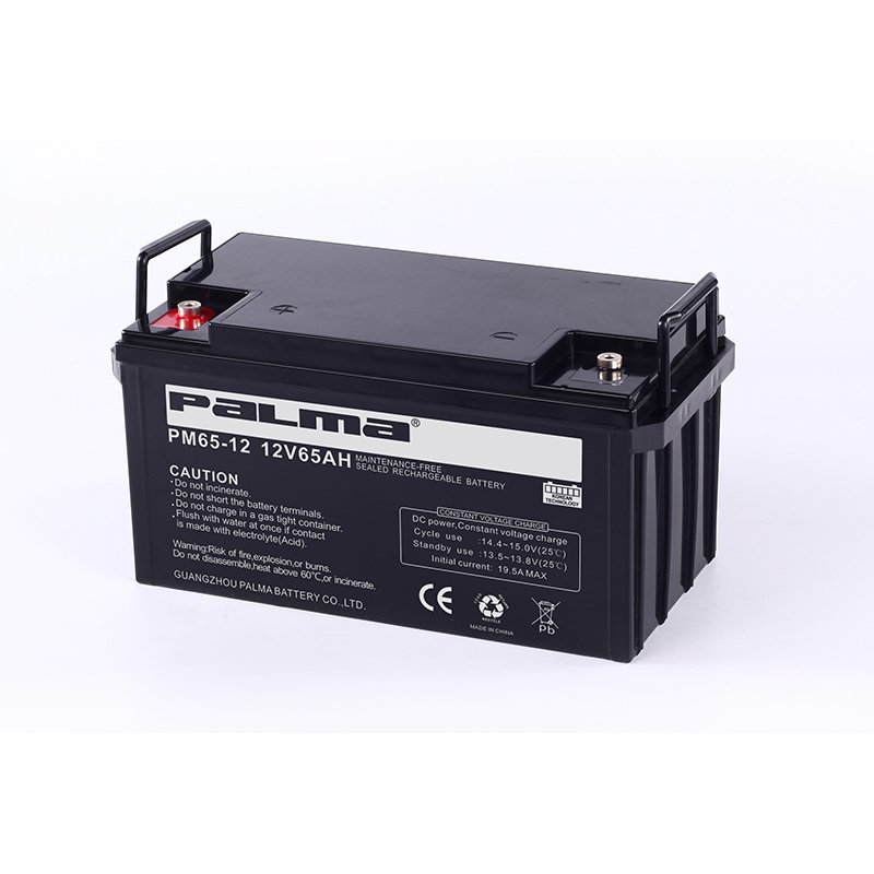 Palma Maintenance Free Deep Cycle Agm Battery 12v 65ah Energy Storage Rechargeable Sealed Ups Lead Acid Battery