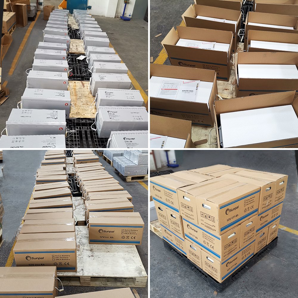 Sunpal High Quality Deep Cycle Solar Battery 12V 100Ah 200Ah 260Ah Gel Lead Acid Battery For Solar System