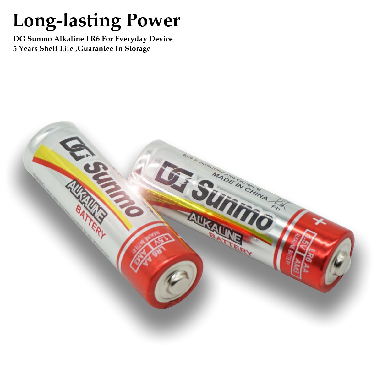 Factory Direct Sale 1.5V Long-lasting Power Boost Ingredients Alkaline AA Battery for Household Devices