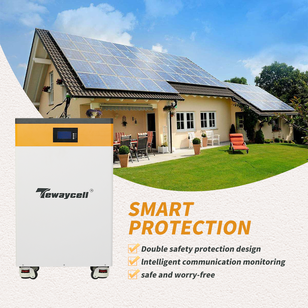 Tewaycell 8~10 Years Warranty Power wanll 48v 280ah 300Ah13.44kwh 15kwh Lithium-ion Batteries pack for House Solar System