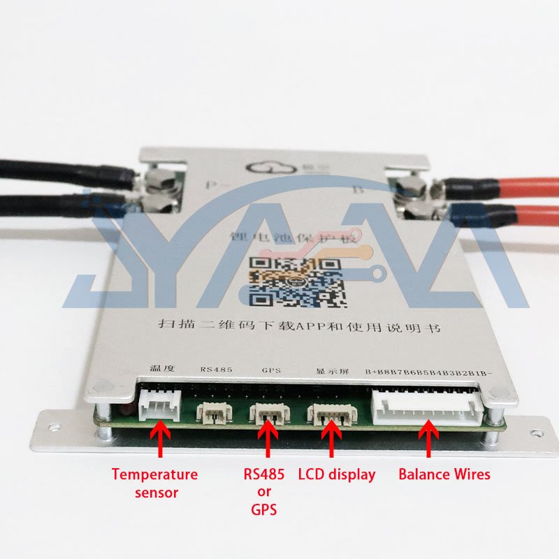 4s-7s/8s 200a 24v JK 1A active balance lfp lifepo4 3.2v lithium high voltage protection board battery management system(bms)