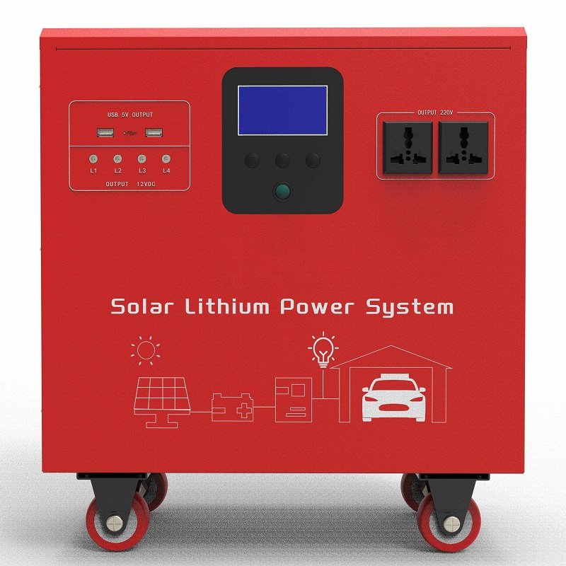 hybrid inverter power bank&power station 12.8v 100ah lithium ion battery portable power station solar generator