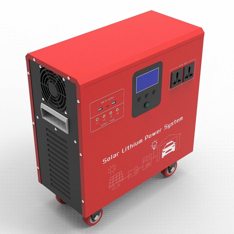hybrid inverter power bank&power station 12.8v 100ah lithium ion battery portable power station solar generator