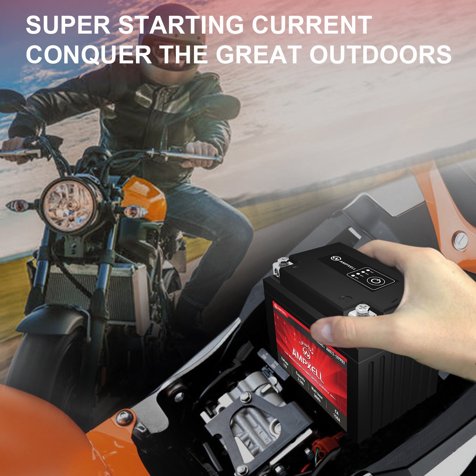 motorcycle accessories lifepo4 battery 12v 2.5AH Starting Battery Replacement ATV, UTV, motorcycle,Scooter, Snowmobile, 4 Wheel