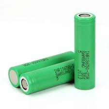 100% Authentic Green SAM INR18650 25R 25RM 3.7V 2500mAh 20A Discharge For SAMSUN G 18650 25R/25RM Made in Malaysia