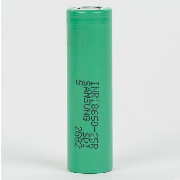 100% Authentic Green SAM INR18650 25R 25RM 3.7V 2500mAh 20A Discharge For SAMSUN G 18650 25R/25RM Made in Malaysia