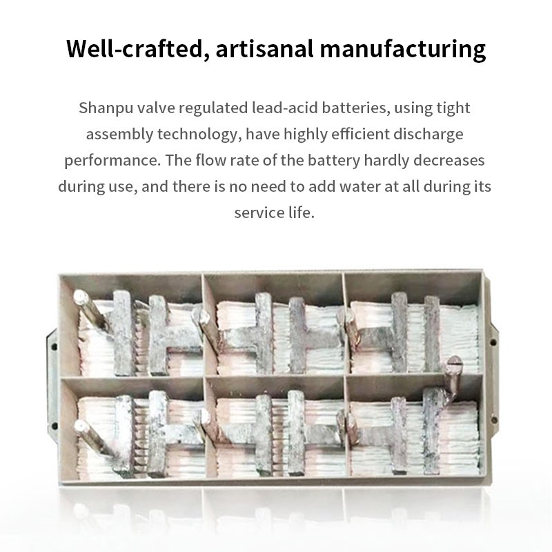 SHANPU 12V 100AH lead-acid battery maintenance free gel deep cycle reusable solar battery for energy storage products