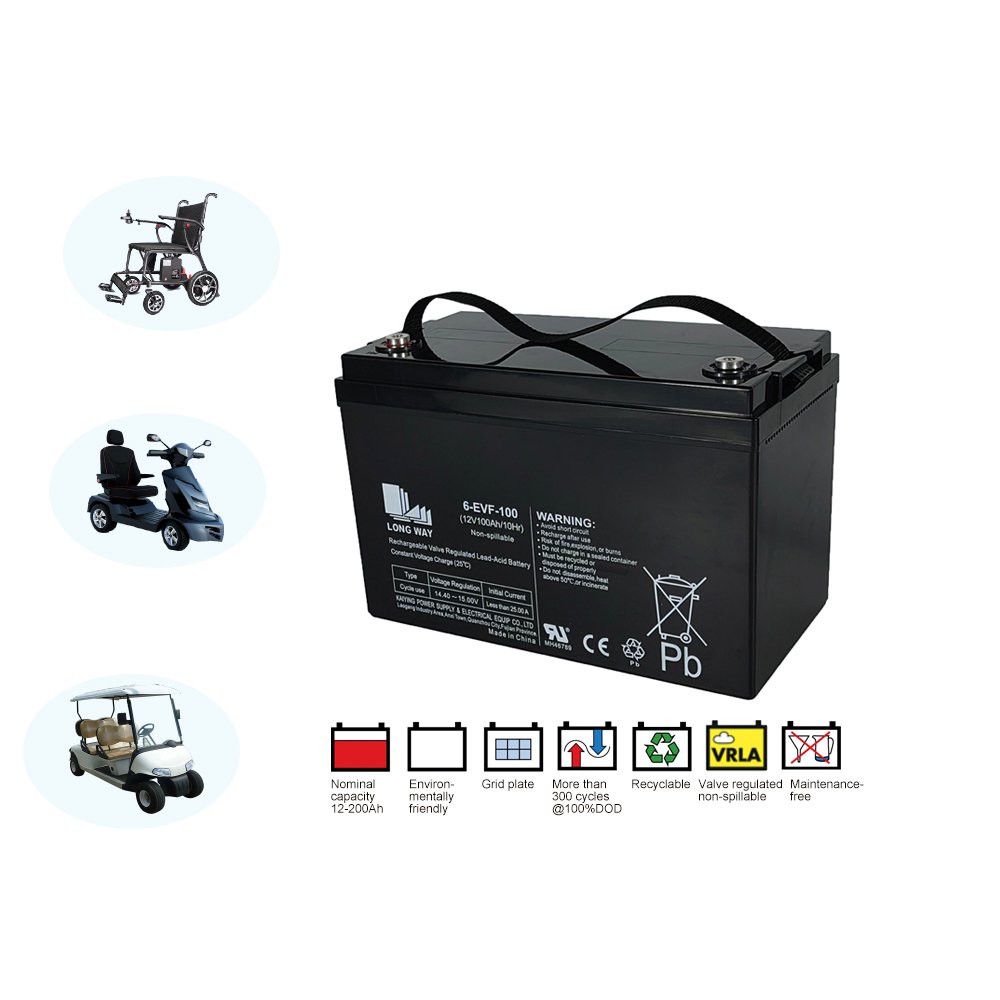 High energy density 12v100ah 80ah Gel battery Solar Storage System UPS used 6-EVF-100 Gel Lead Acid Battery