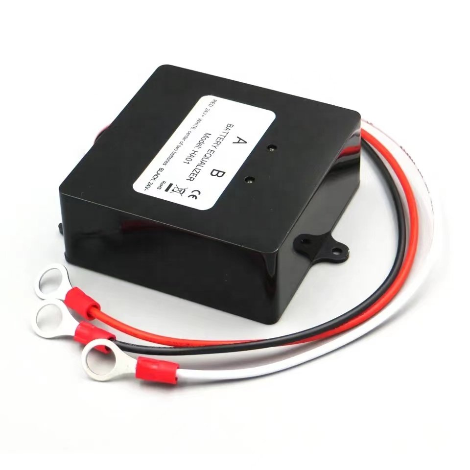 Battery Equalizer for 2Pieces 12V Gel Flood AGM Lead Acid Batteries HA01 Voltage balancer Lead acid Battery charger Regulator
