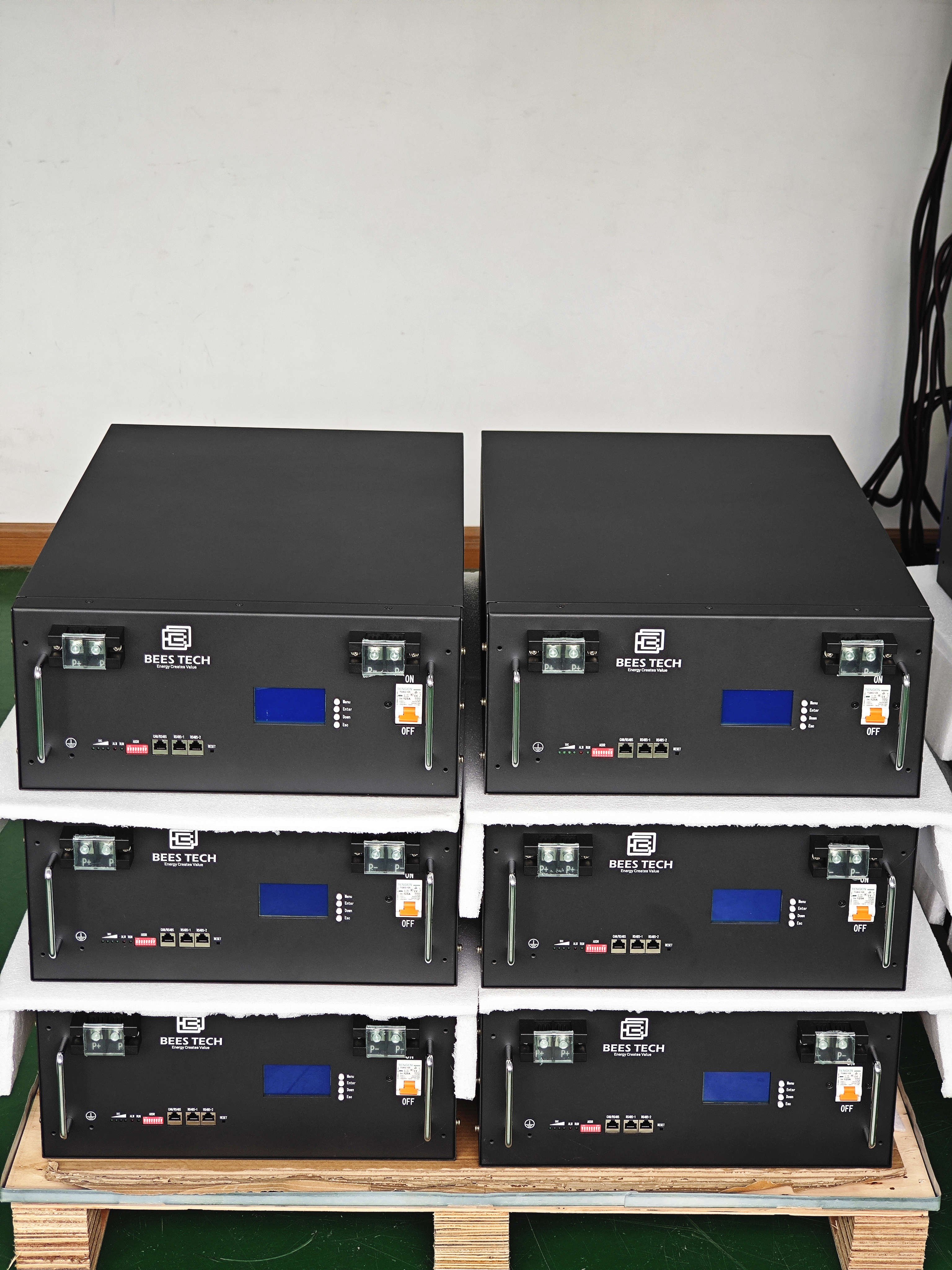 Stackable 200ah 400ah 51.2v 48v LifePo4 battery10kwh 20kwh battery lithium 30kwh 40kwh 50kwh lifepo4 battery pack