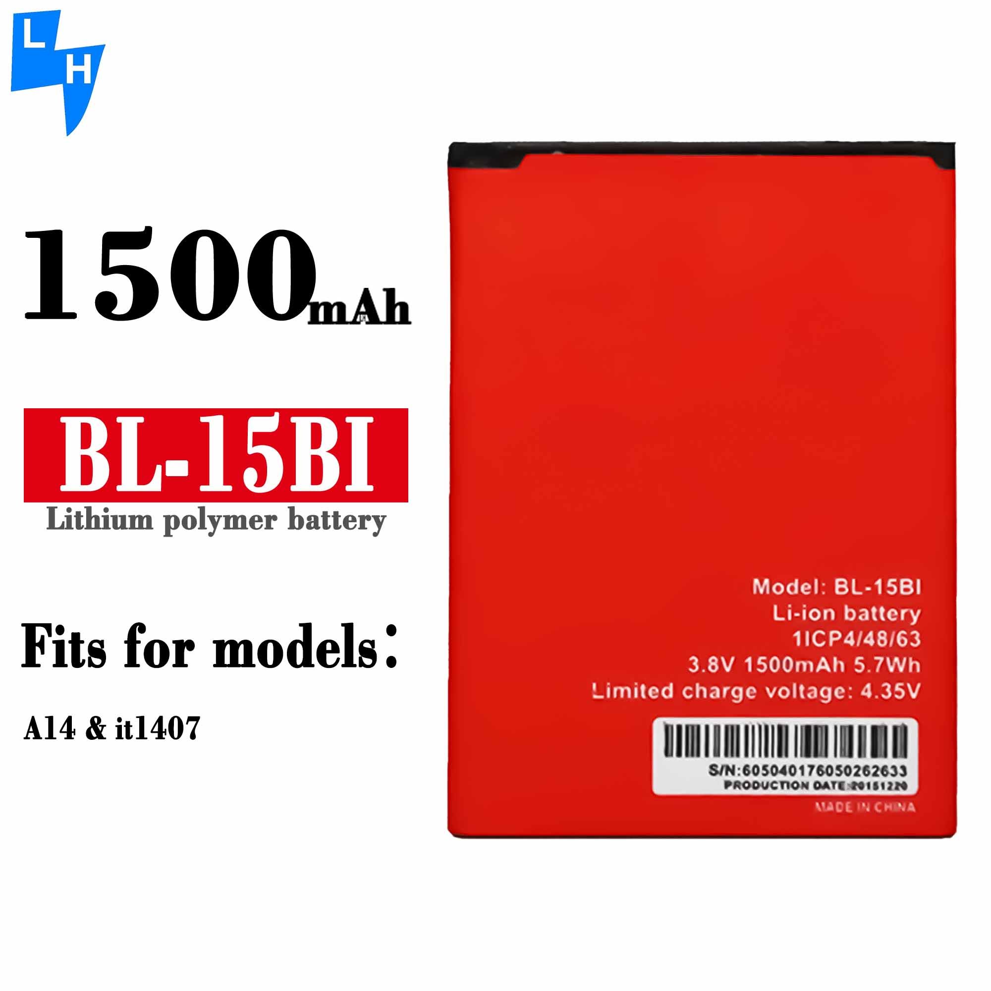 BL-15BI 1500mAh OEM li-ion mobile phone battery for Battery for itel A14 it1407 battery
