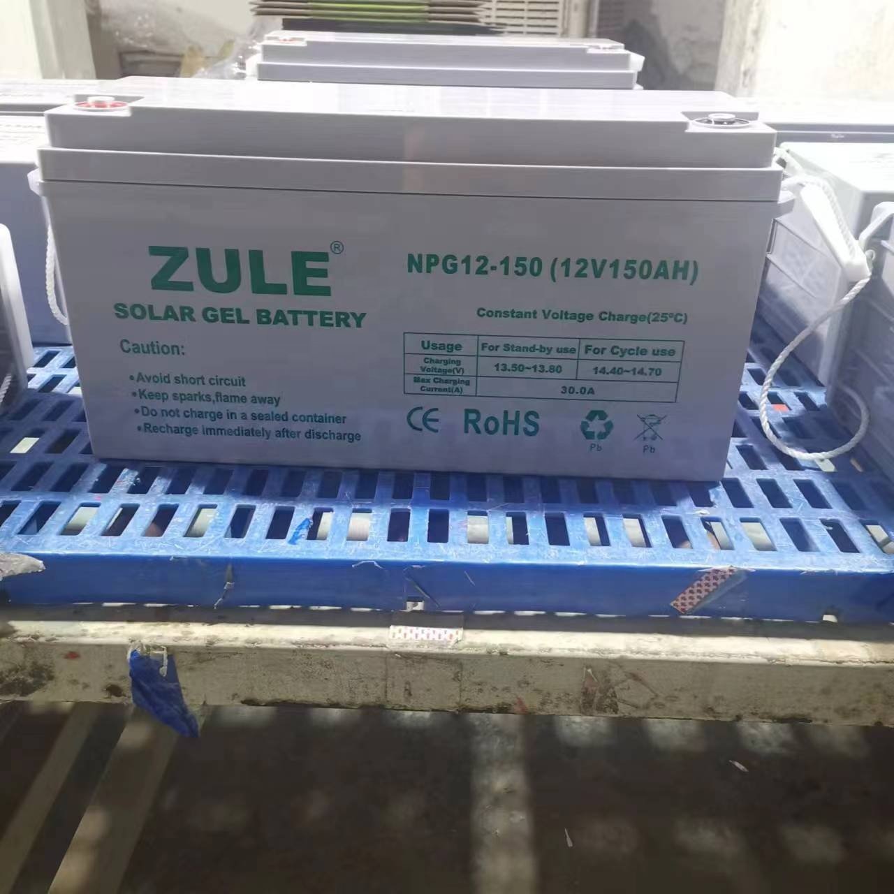 Deep cycle gel solar storage battery 12V 150ah Battery Maintenance-free lead-acid battery Back-up energy