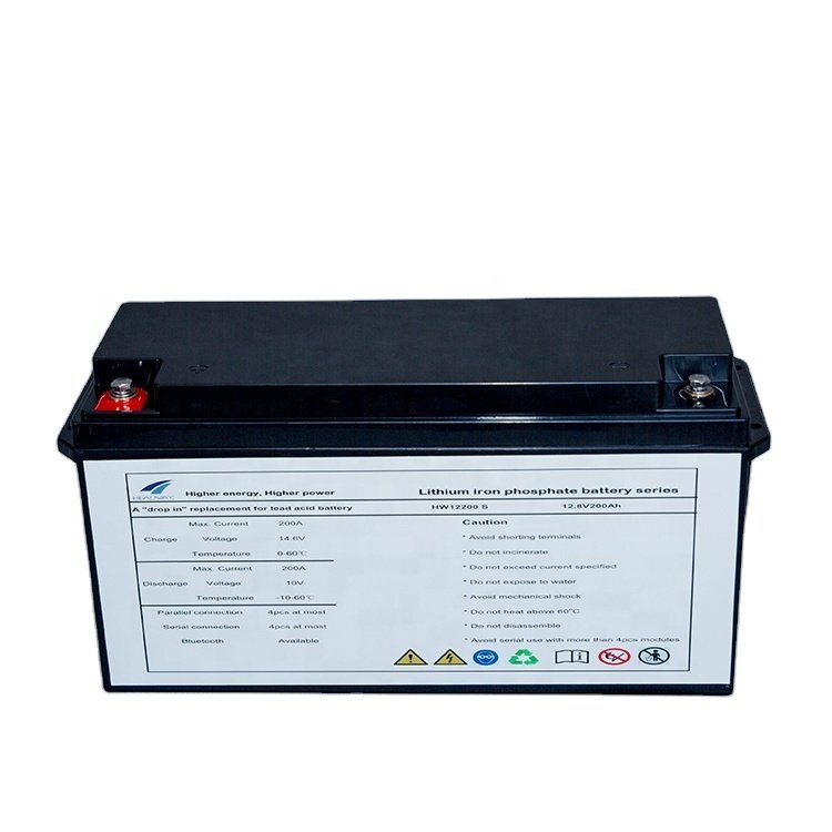 Headway 200ah ABS Cylindrical Lifepo4 Rechargeable Battery Cell 12v with 200ah Capacity Black