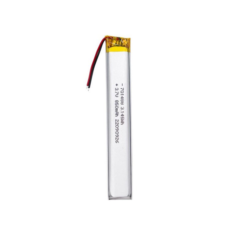 701488 3.7V 850mAh narrow lithium ion polymer battery lipo batteries