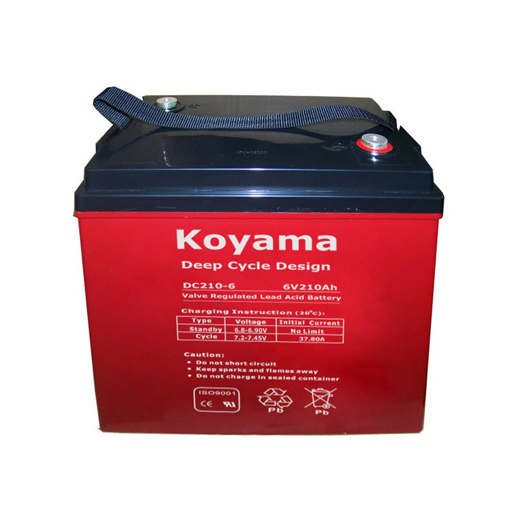 Long Life 6V 12V AGM VRLA Acid Battery Heavy Duty 100AH 110AH 200AH 210AH Sealed Lead Battery with High Cycling Capabilities