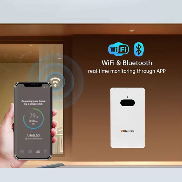 Power wall Lifepo4 Battery 51.2v 10KWH 48v 200ah Wall-Mounted Lithium Ion Solar Home Energy IP54 Protection