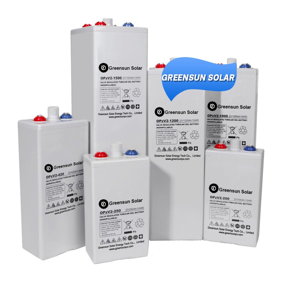 OPzV 2V 1000AH 2000Ah 3000AH Tubular Gel Battery UPS 2 Volt 1000Ah 2000Ah Solar Battery