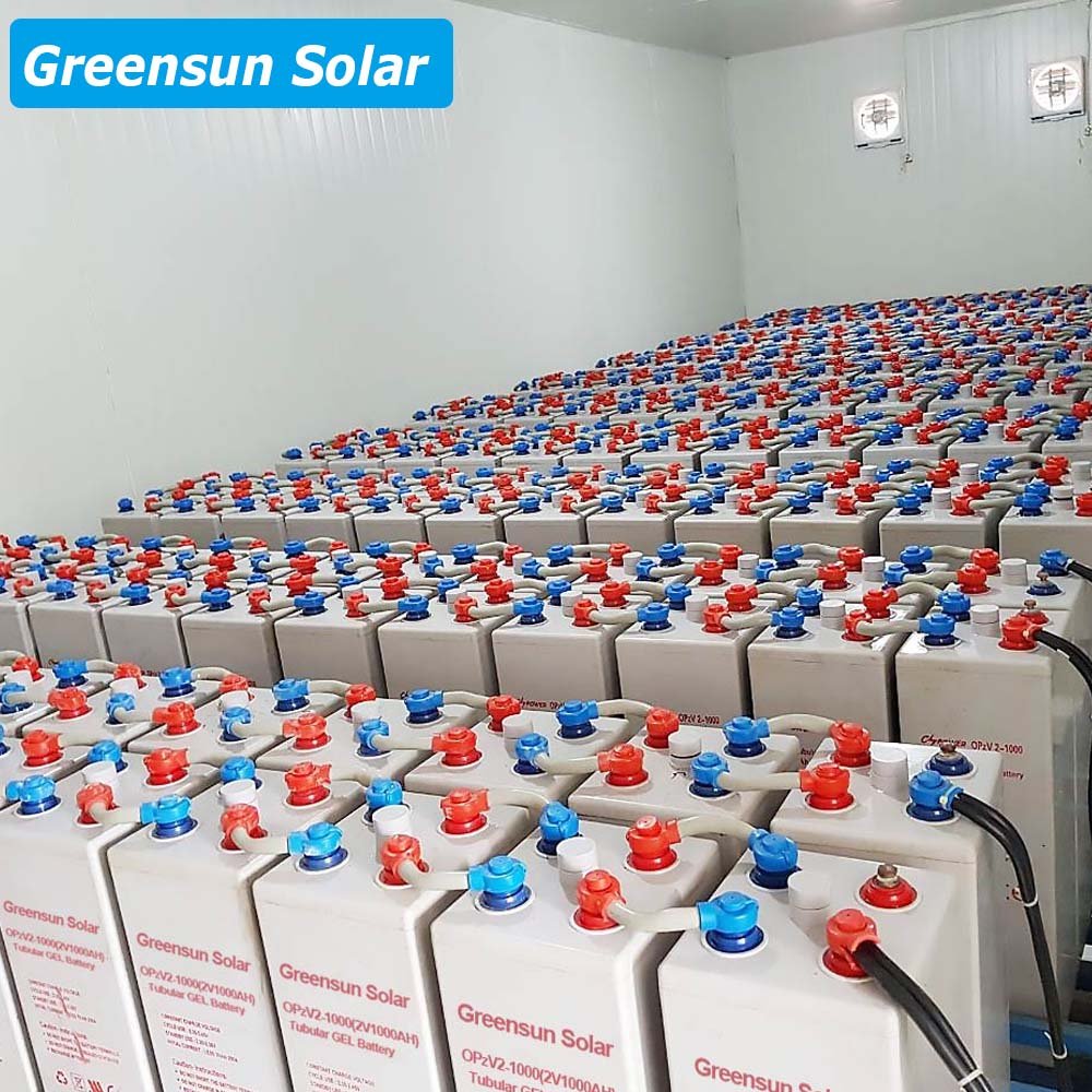 OPzV 2V 1000AH 2000Ah 3000AH Tubular Gel Battery UPS 2 Volt 1000Ah 2000Ah Solar Battery