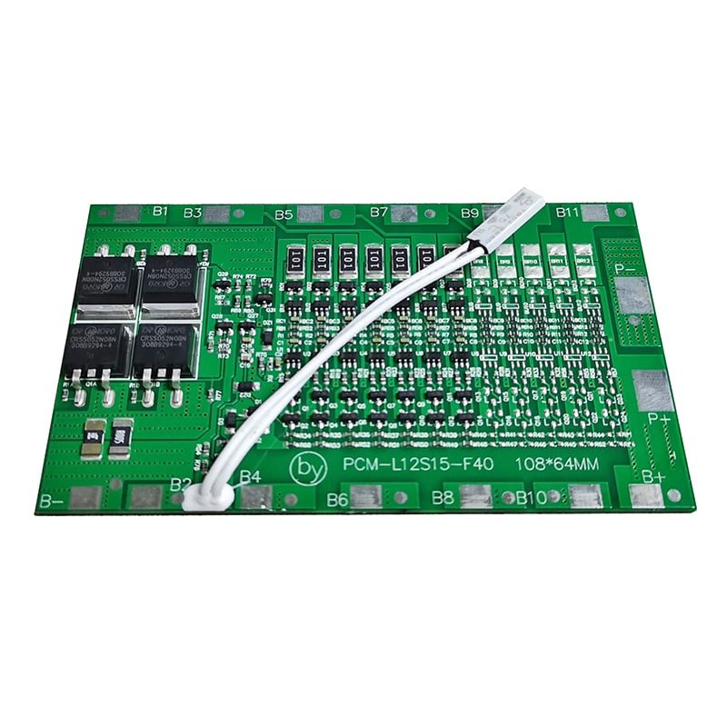 12s 36V 15a Battery Management Systems (bms) for 42V 43.2V 44.4V Lithium ion Batteries 38.4V LiFePO4 Electric Bicycle Battery