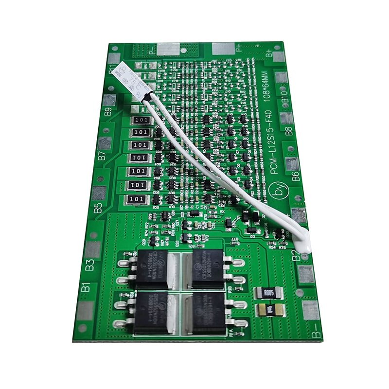 12s 36V 15a Battery Management Systems (bms) for 42V 43.2V 44.4V Lithium ion Batteries 38.4V LiFePO4 Electric Bicycle Battery