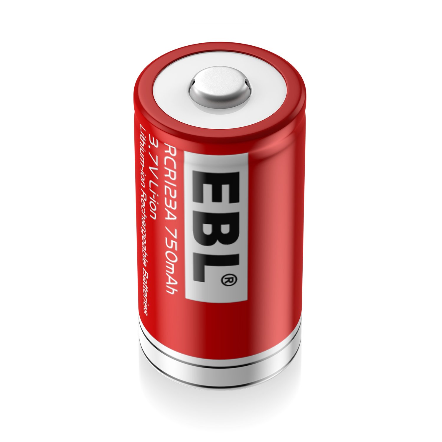 16340 750mAh EBL Rechargeable Batteries 3.7V Lithium-ion Battery Pack