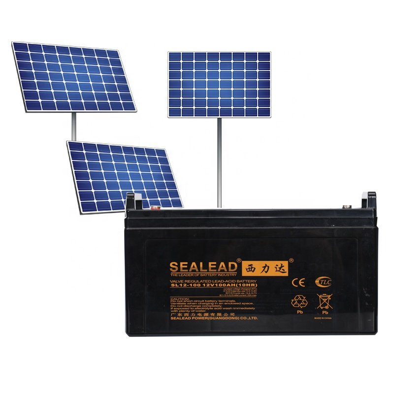 12V 100AH Solar Battery Sealead Charging 12V 100AH Lead Acid Battery for Electric Vehicle And Solar systems