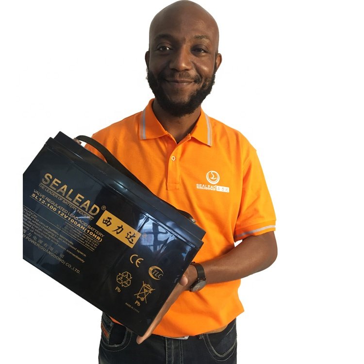 12V 100AH Solar Battery Sealead Charging 12V 100AH Lead Acid Battery for Electric Vehicle And Solar systems