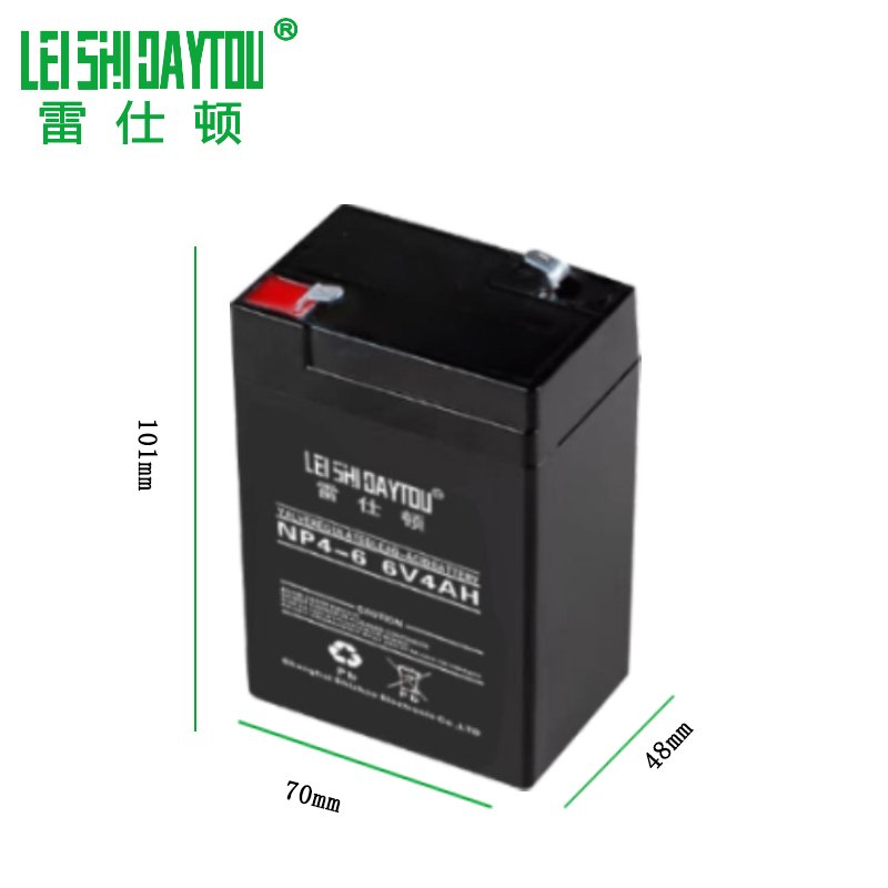 Home Energy Storage Battery High Efficient 6V 4Ah Lead Acid Battery Maintenance Free Lead Acid Battery