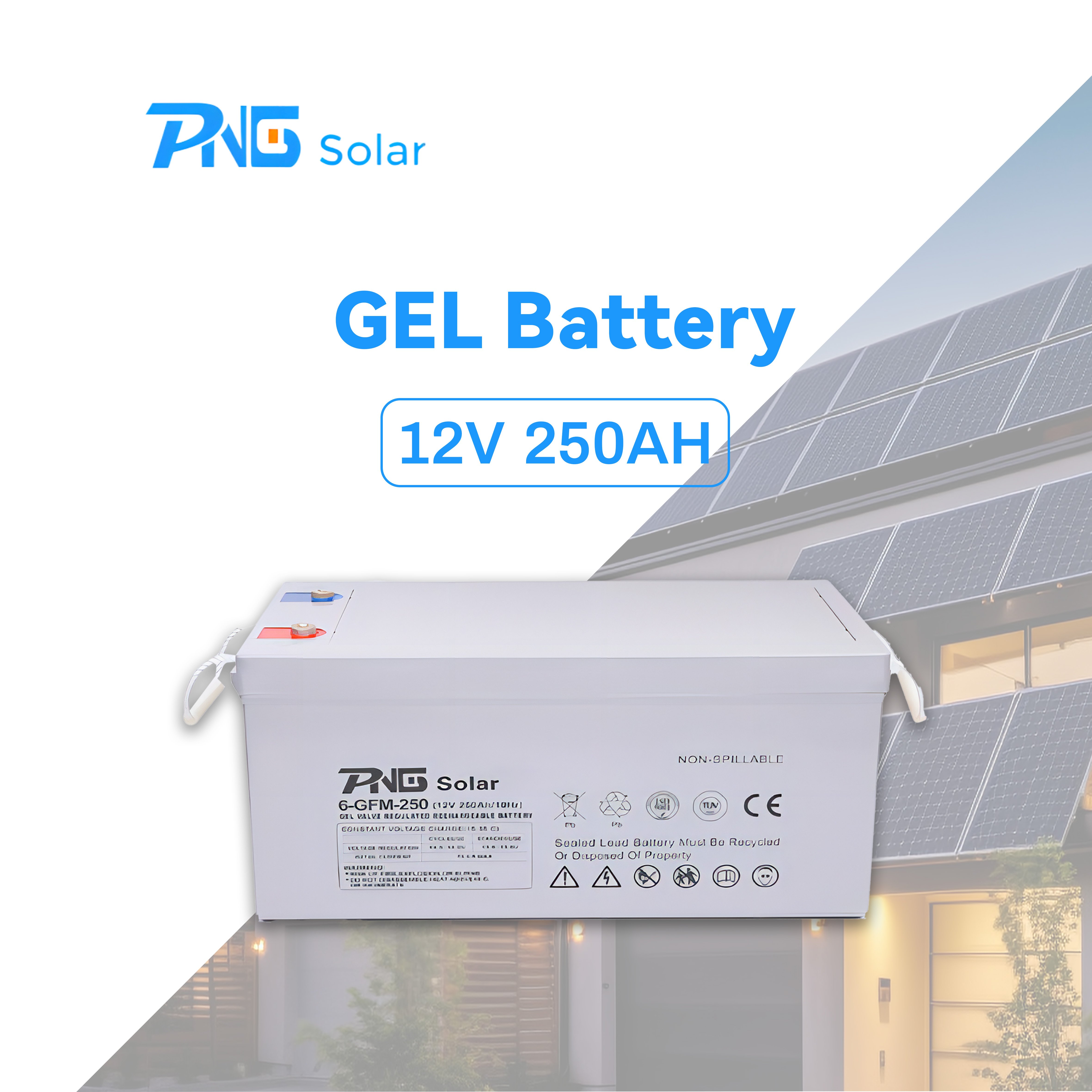 High Quality Long Life Gel Battery Batterie Gel 12v 200ah Lead Acid Battery Suitable for Home Solar System 12V 150ah 2 Years