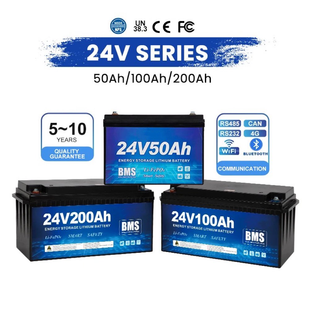 Enook 600ah 500ah 400ah 300ah 100Ah 200ah 25.6V 24v Lifepo4 Deep Cycle Lithium Ion Battery With Bms For Solar System