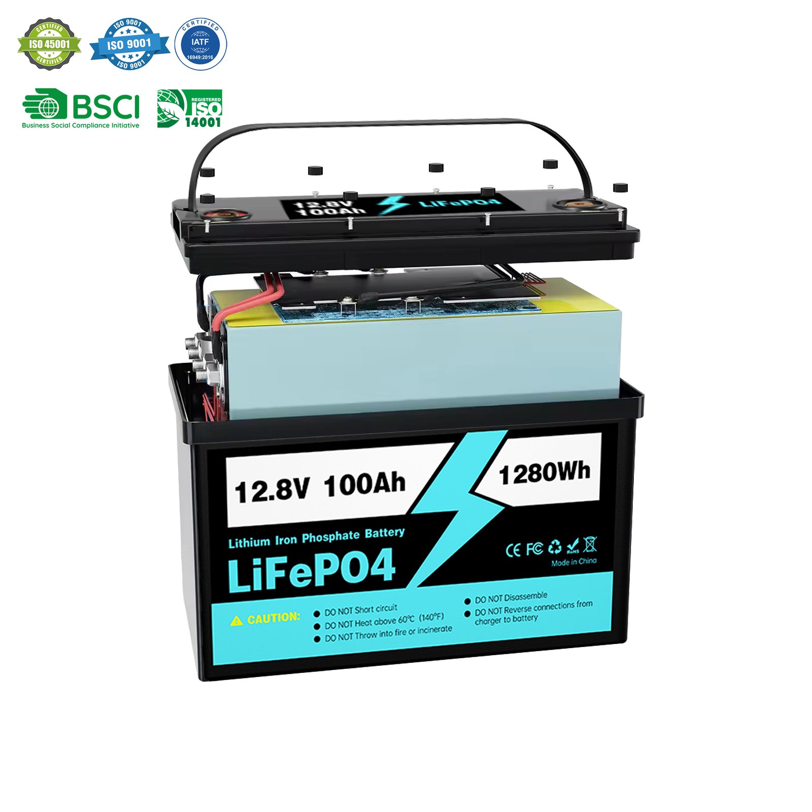 Lifepo4 12V 24V 48V 60V Lithium 50AH 100AH 200AH Ebike Battery Module Lead Acid Battery