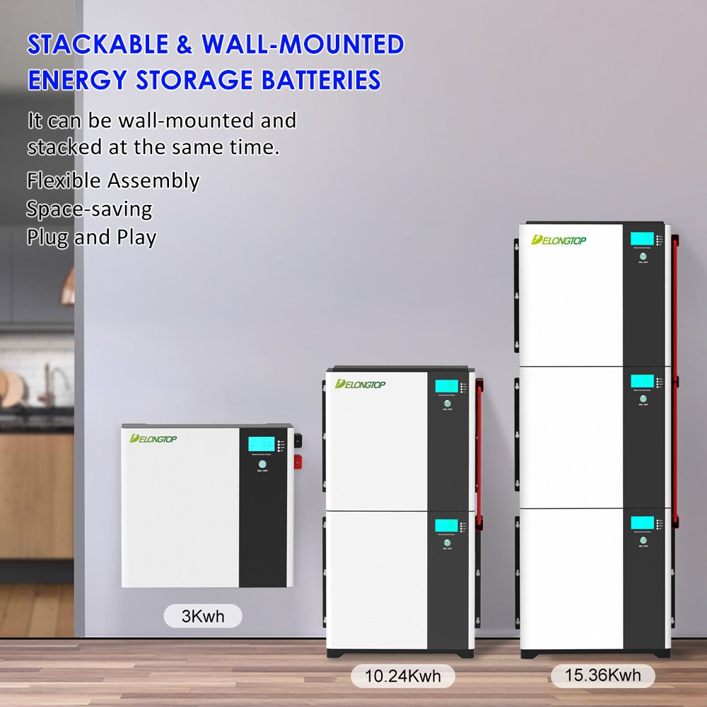 Wall mounted 48V 5Kw 10Kw 15Kw Lithium Ion Batteries For Solar House Energy Storage Deep Cycle 48V 100Ah 200Ah Battery Packs