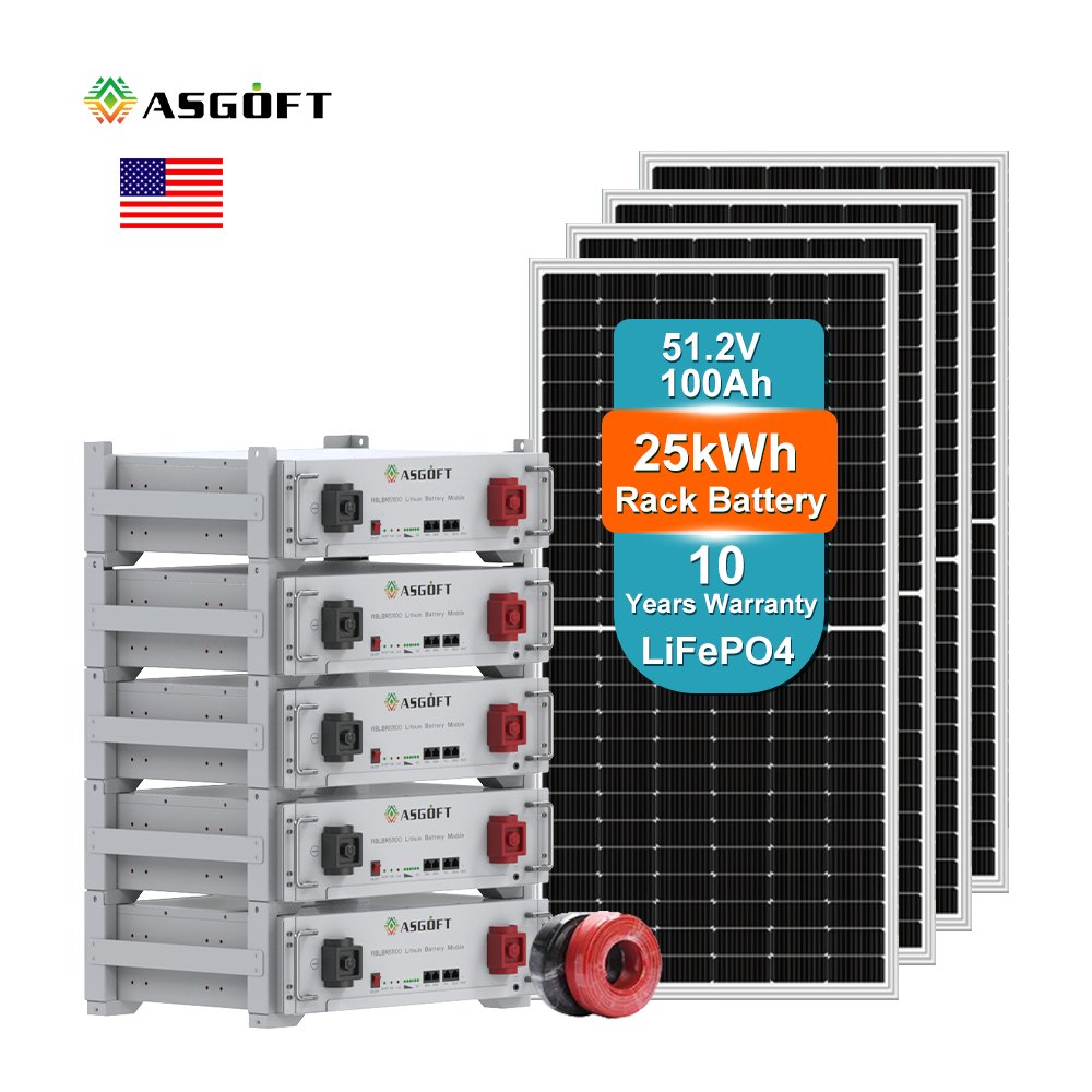 ASGOT solar battery storage units photovoltaic ess inverter 100ah power 10kw hybrid kit lithium battery 48v energy system 30kw