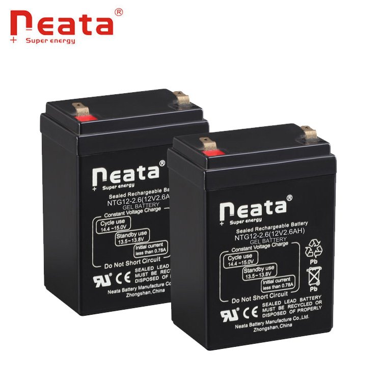 Rechargeable Vrla Dry Cell Lead Acid Battery 12v 2.6ah For Electric Vehicle