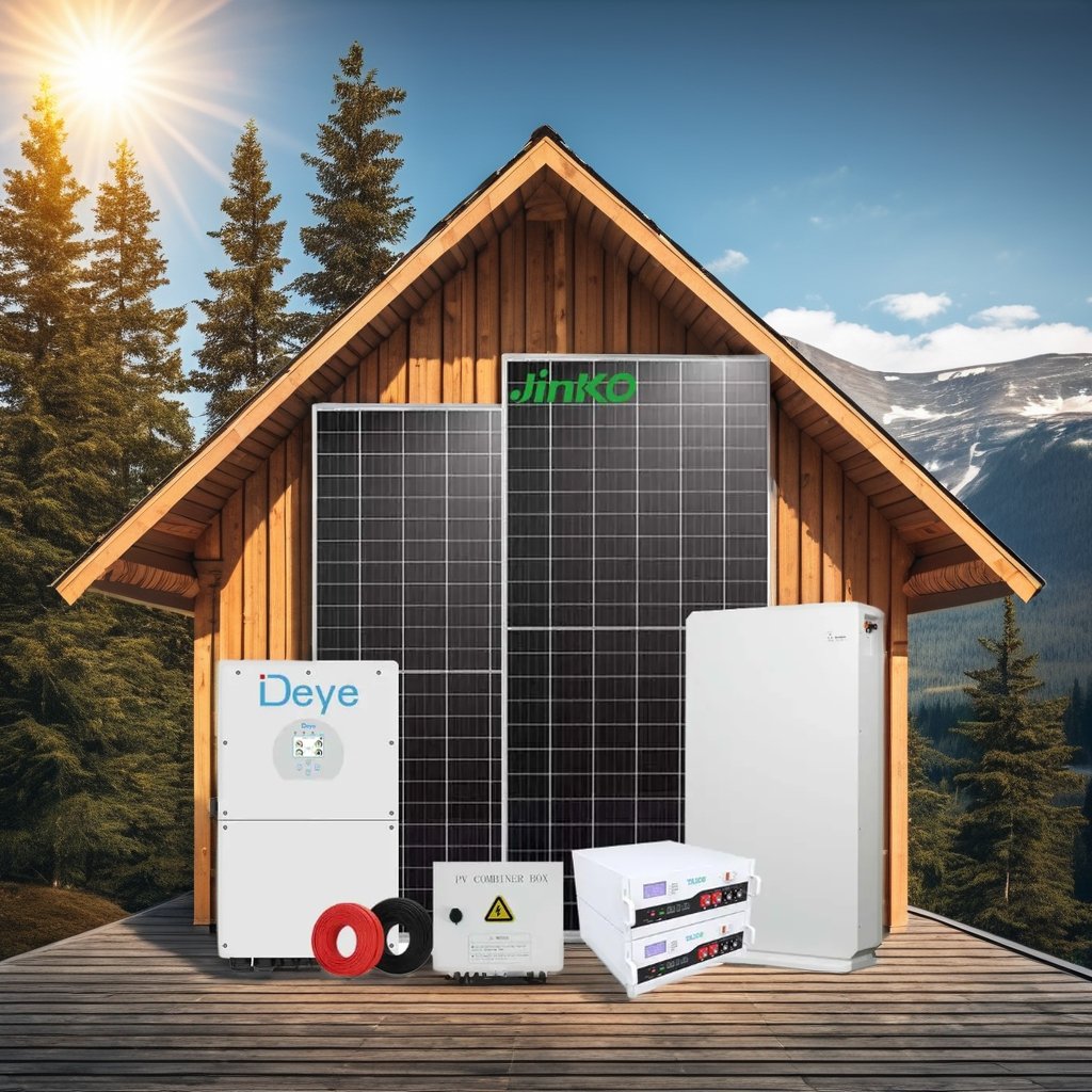 off grid solar power system 5000w 6000w 8000w solar panels and solar batteries complete solar system for houses