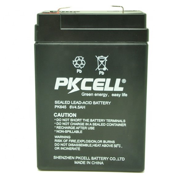 Rechargeable battery sealed lead acid 6v 4.5ah 5ah storage battery for solar light