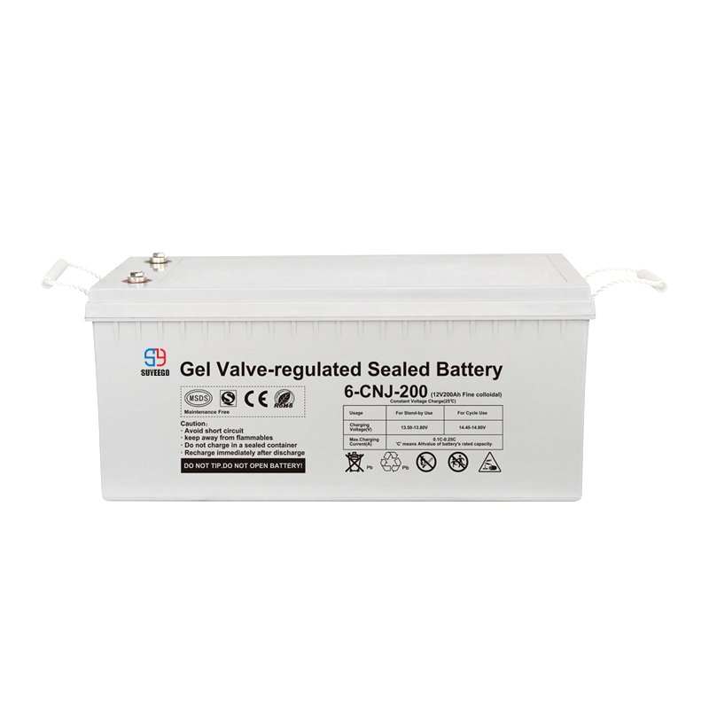 SUYEEGO High Quality Safe Solar Rechargeable Batteries 12V 120Ah 150Ah 200Ah Gel Storage Batteries Lead Acid Battery