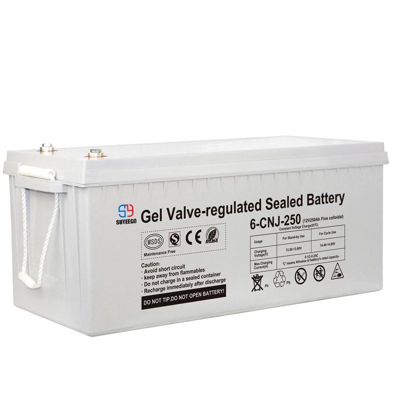 SUYEEGO High Quality Safe Solar Rechargeable Batteries 12V 120Ah 150Ah 200Ah Gel Storage Batteries Lead Acid Battery