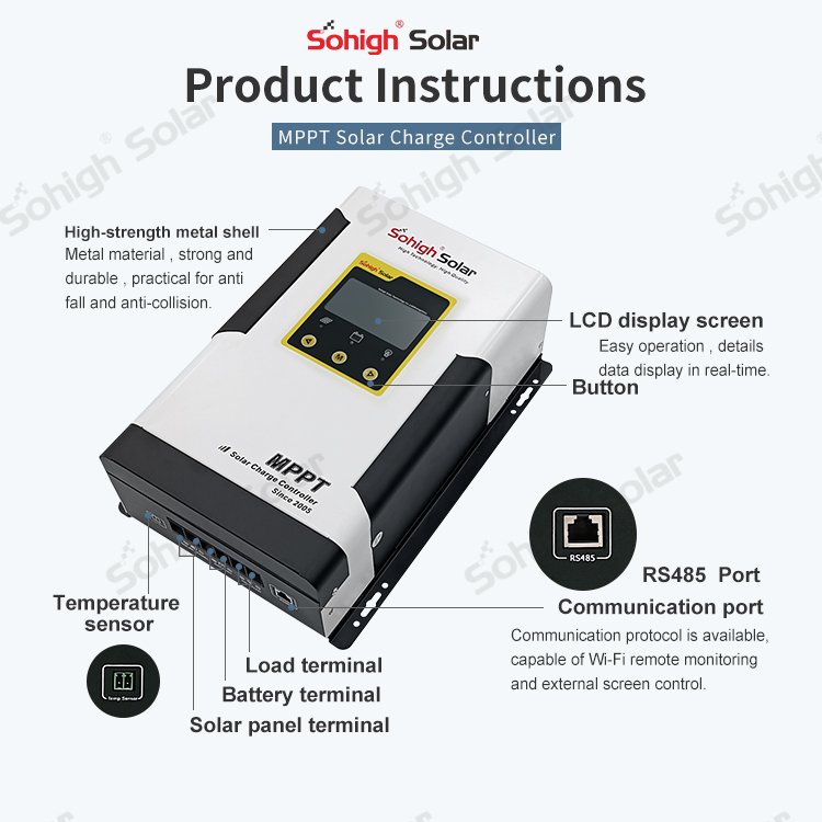 12v 24v lifepo4 power energy 48v 100a charging 36v 100 amp battery panel mppt controller control solar charger
