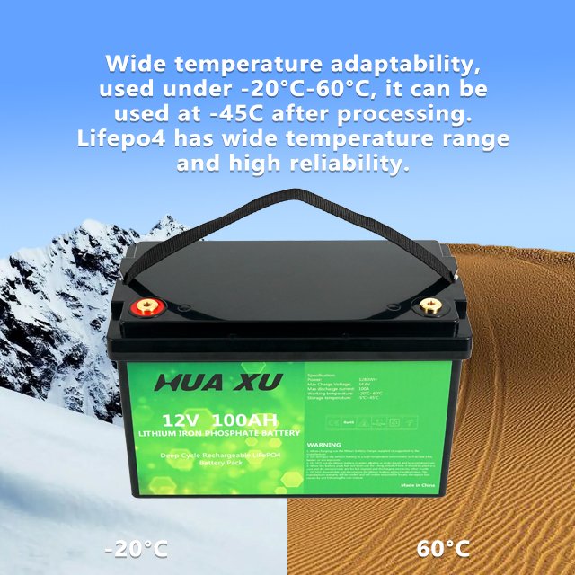 12V 100Ah Lifepo4 Lithium Iron Battery Pack Deep Cycle Times battery lifepo4 battery 12v for solar energy system