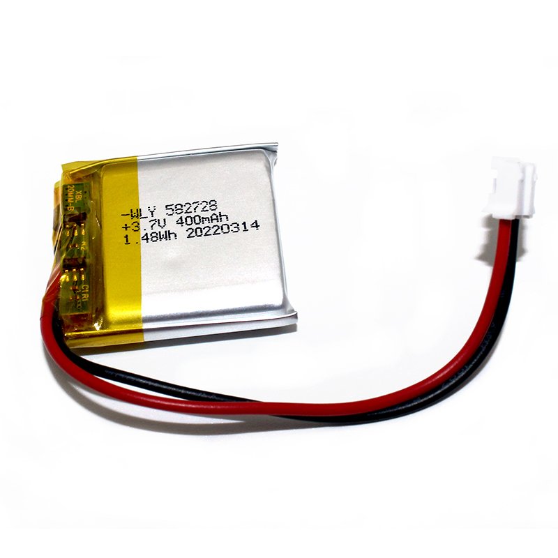Small Batteries 3.7 Volt Batteries 582728 400mAH Rechargeable Lithium Ion Batteries