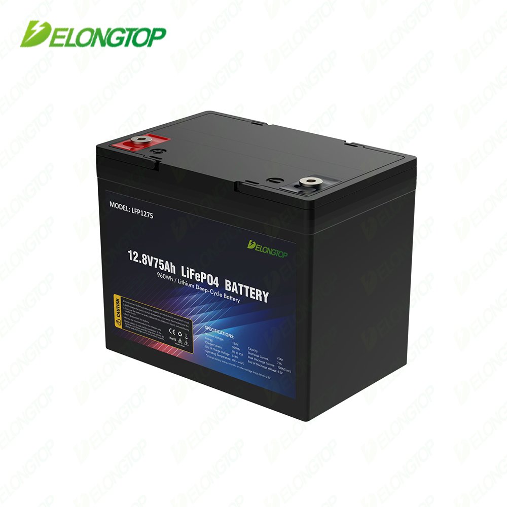 Delongtop LFP 12v 75ah UPS Lifepo4 Battery Replace Sealed Lead Acid Lithium Iron Phosphate Batteries